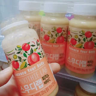 풀무원 스무디랩 피치&비타 — 5점을 준 리뷰어가 2017년 11월 올린 사용 사진