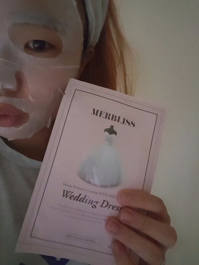 웨딩드레스 마스크팩 리뷰 사진