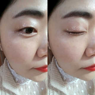 [블랙루즈] 펄블리 아이 글리터 2종 — 2.5점을 준 리뷰어가 2019년 1월 올린 사용 사진
