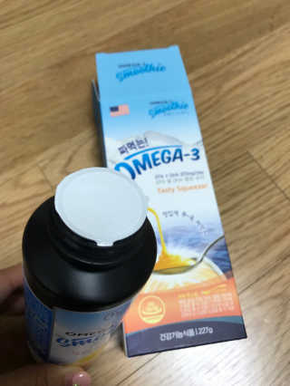 오메가-3스무디 [오메가스무디] 짜먹는 오메가3 DHA 임산부 어린이 — 4점을 준 리뷰어가 2019년 5월 올린 사용 사진