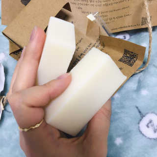 마마스케어 달맞이꽃 아기비누_민감하고 여린 피부 케어 — 4점을 준 리뷰어가 2018년 1월 올린 사용 사진