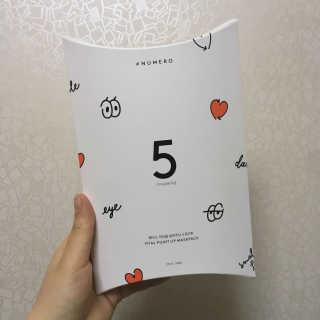 누메로 5 바이탈 포인트업 마스크팩 — 4.33점을 준 리뷰어가 2018년 2월 올린 사용 사진