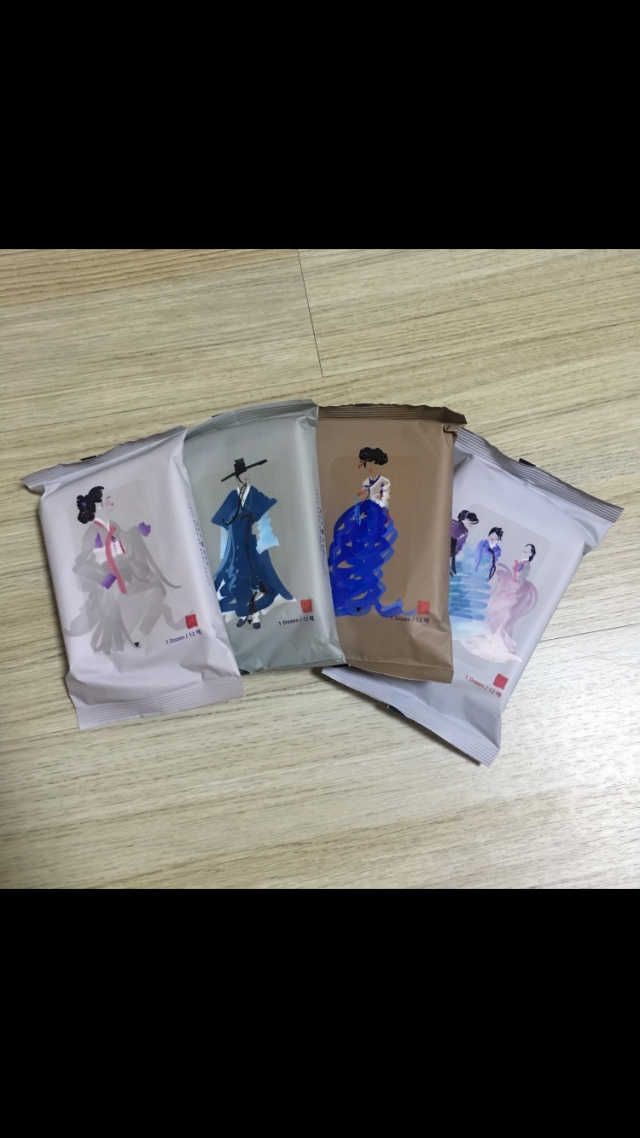 한복시리즈 물티슈 리뷰 사진