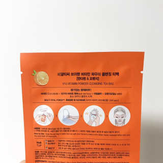 비알티씨 V10 파우더 클렌징 티백 2종 — 4점을 준 리뷰어가 2019년 2월 올린 사용 사진