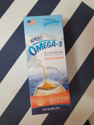 오메가-3스무디 [오메가스무디] 짜먹는 오메가3 DHA 임산부 어린이 — 4점을 준 리뷰어가 2019년 5월 올린 사용 사진