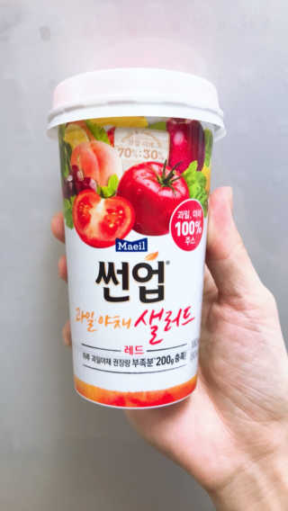 과일야채샐러드 썬업 과일야채 샐러드 3종 — 5점을 준 리뷰어가 2018년 8월 올린 사용 사진