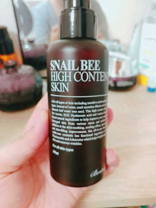 벤튼 스네일비 하이콘텐트 스킨 150ml — 4.33점을 준 리뷰어가 2017년 5월 올린 사용 사진