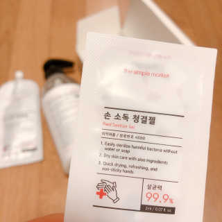 [더심플마켓] 손소독제 — 5점을 준 리뷰어가 2020년 2월 올린 사용 사진