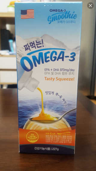 오메가-3스무디 [오메가스무디] 짜먹는 오메가3 DHA 임산부 어린이 — 5점을 준 리뷰어가 2019년 3월 올린 사용 사진