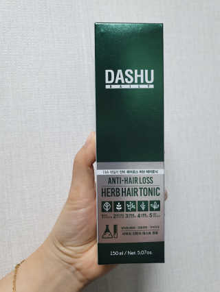 다슈코리아 다슈 데일리 안티 헤어로스 허브 헤어토닉 150ml — 5점을 준 리뷰어가 2019년 12월 올린 사용 사진