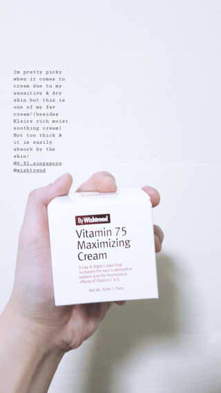 바이 위시트랜드 VITAMIN 75 CREAM — 4.33점을 준 리뷰어가 2018년 8월 올린 사용 사진