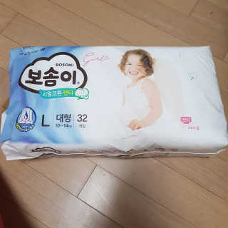 보솜이 리얼코튼 팬티형 — 5점을 준 리뷰어가 2019년 3월 올린 사용 사진