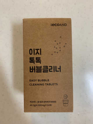 [에코앤드]이지톡톡 버블클리너 1종세척제 — 4점을 준 리뷰어가 2019년 7월 올린 사용 사진