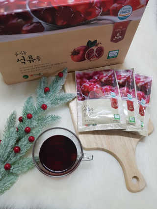 [하이헬스] 정말 진하고 맛있는 유기농 석류즙 30포 — 5점을 준 리뷰어가 2019년 12월 올린 사용 사진