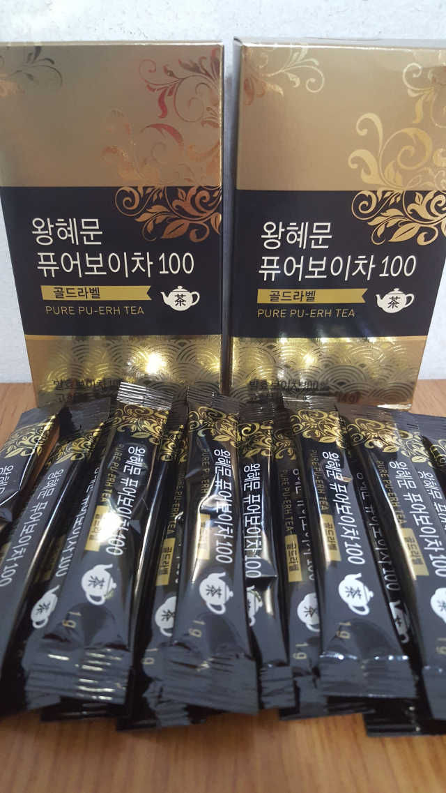왕혜문 퓨어 보이차 100 골드라벨 리뷰 사진