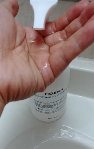 코에나샴푸 500ml — 4.5점을 준 리뷰어가 2019년 8월 올린 사용 사진