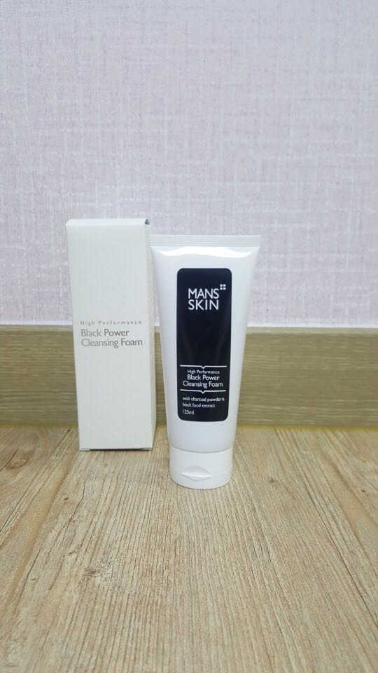 맨즈스킨 블랙파워 클렌징폼 리뷰 사진