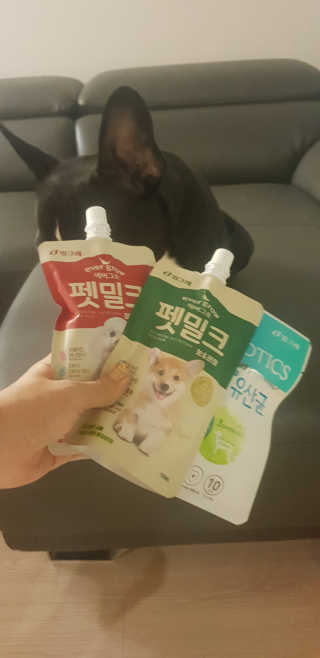[빙그레] 에버그로 생유산균 1봉（10포입）+펫밀크2팩 — 5점을 준 리뷰어가 2019년 6월 올린 사용 사진