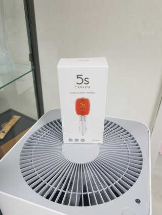 에어비타 차량용공기청정기 카비타5S — 3.83점을 준 리뷰어가 2018년 12월 올린 사용 사진