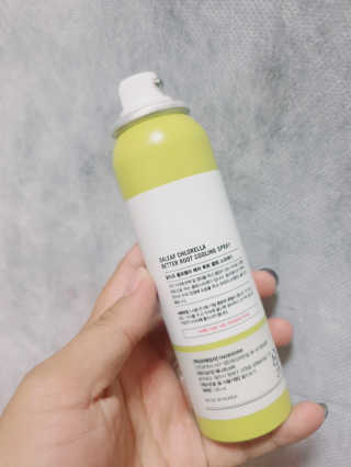 달리프 클로렐라 베러 루트 쿨링 스프레이 100ml — 4점을 준 리뷰어가 2019년 7월 올린 사용 사진