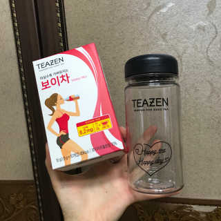 티젠 보이차 + 마이보틀 세트 — 3.67점을 준 리뷰어가 2018년 6월 올린 사용 사진