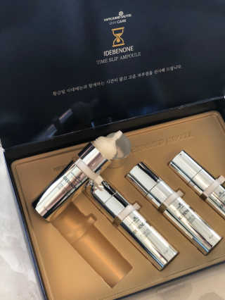 메이준뉴트리 이데베논 타임슬립 앰플 4개 세트 — 5점을 준 리뷰어가 2018년 3월 올린 사용 사진