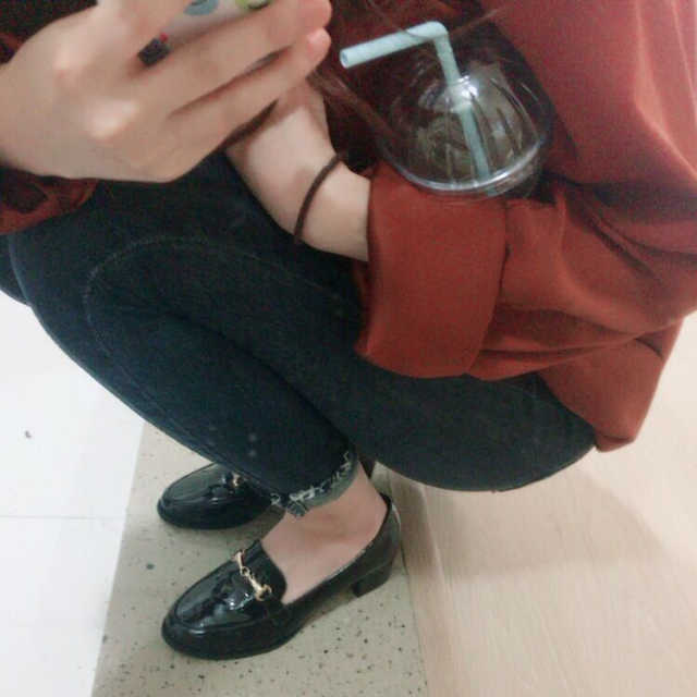 에나멜 메리제인 스틸레토힐 리뷰 사진