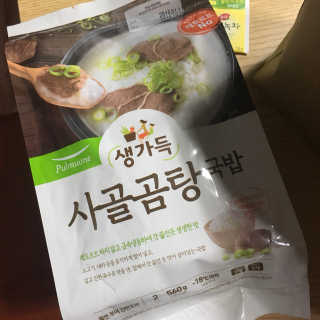 [풀무원] 사골곰탕국밥 황태해장국밥 — 5점을 준 리뷰어가 2018년 6월 올린 사용 사진