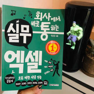 한빛미디어(주) 회사에서 바로 통하는 실무 엑셀 — 4.5점을 준 리뷰어가 2019년 6월 올린 사용 사진