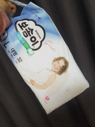 보솜이 리얼코튼 팬티형 — 5점을 준 리뷰어가 2019년 3월 올린 사용 사진