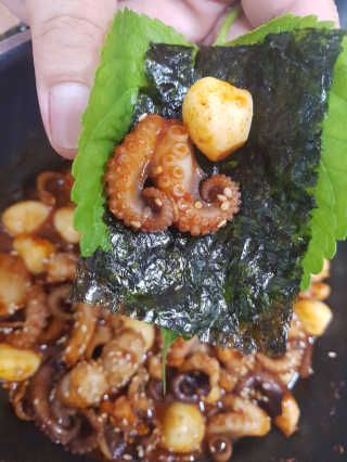 맵꾸미 쭈꾸미볶음 450g — 5점을 준 리뷰어가 2019년 8월 올린 사용 사진