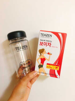 티젠 보이차 + 마이보틀 세트 — 5점을 준 리뷰어가 2018년 6월 올린 사용 사진