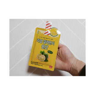 장수농가 리얼깔라만시 원샷 50ml 10팩+보틀 — 3점을 준 리뷰어가 2019년 5월 올린 사용 사진