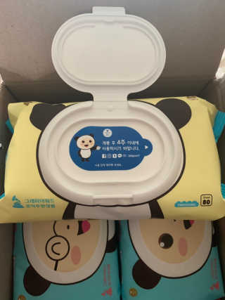 달곰이 물티슈 — 5점을 준 리뷰어가 2019년 3월 올린 사용 사진