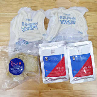 잠실맛집,홍코너떡볶이가우리집에[옛날맛,짜장맛옵션] — 5점을 준 리뷰어가 2020년 1월 올린 사용 사진