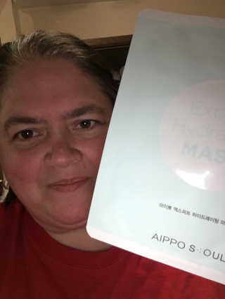 아이뽀 모든 피부 타입을위한 AIPPO Expert Hydrating Mask — 4.5점을 준 리뷰어가 2018년 4월 올린 사용 사진