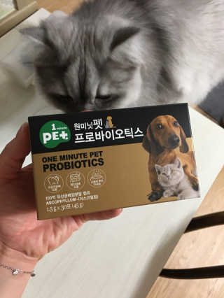 넥스트비티 원미닛펫 프로바이오틱스 — 3.33점을 준 리뷰어가 2018년 8월 올린 사용 사진