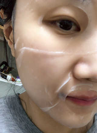 메이베나 1일 1팩 뽑아쓰는 마스크팩 — 5점을 준 리뷰어가 2019년 2월 올린 사용 사진