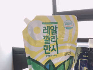 [바로푸드] 레알깔라만시1팩 + 맛깔라5팩 + 보틀1병 — 5점을 준 리뷰어가 2019년 7월 올린 사용 사진
