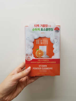 비알티씨 V10 파우더 클렌징 티백 2종 — 5점을 준 리뷰어가 2019년 2월 올린 사용 사진