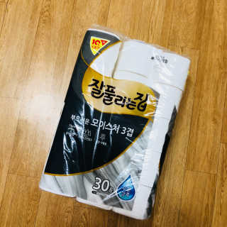 잘풀리는집 부드러운 모이스처 3겹 화장지 30롤 — 5점을 준 리뷰어가 2019년 9월 올린 사용 사진