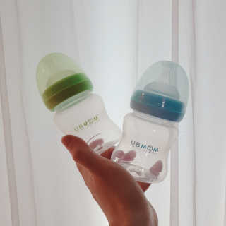 유비맘 신생아젖병 120ml 트리플팩_ 젖꼭지 포함 — 5점을 준 리뷰어가 2020년 1월 올린 사용 사진