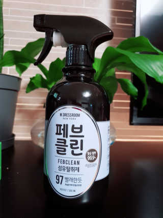 더블유드레스룸 페브클린 500ml — 5점을 준 리뷰어가 2018년 11월 올린 사용 사진