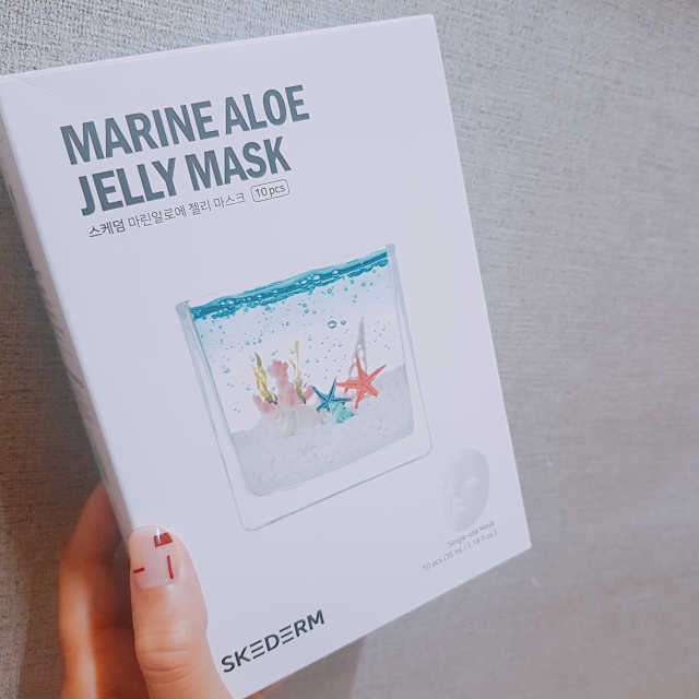 마린 알로에 젤리 마스크 리뷰 사진