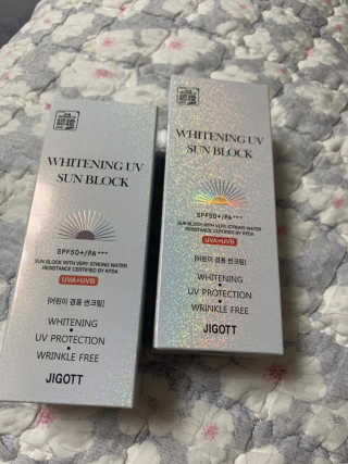 지고트 화이트닝 유브이 썬블럭 크림 70ml,1+1 — 4점을 준 리뷰어가 2019년 8월 올린 사용 사진