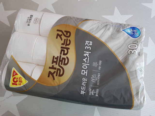 잘풀리는집 부드러운 모이스처 3겹 화장지 30롤 리뷰 사진