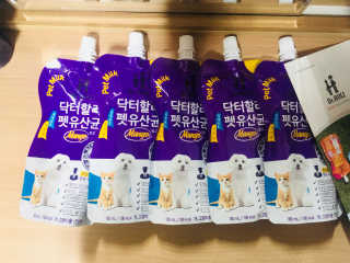 닥터할리펫밀크 8종 — 5점을 준 리뷰어가 2018년 10월 올린 사용 사진