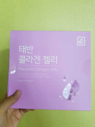 네츄럴굿띵스 태반 콜라겐 젤리 15포 — 5점을 준 리뷰어가 2018년 9월 올린 사용 사진