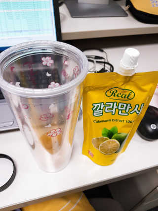 장수농가 리얼깔라만시 — 4.83점을 준 리뷰어가 2018년 4월 올린 사용 사진