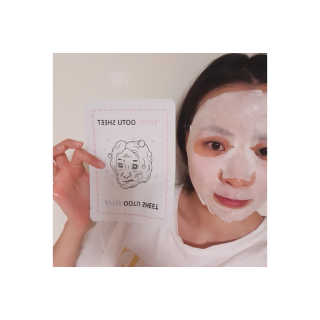 오오티유 비포 앤 애프터 산소 버블 마스크 시트 — 4.5점을 준 리뷰어가 2018년 7월 올린 사용 사진